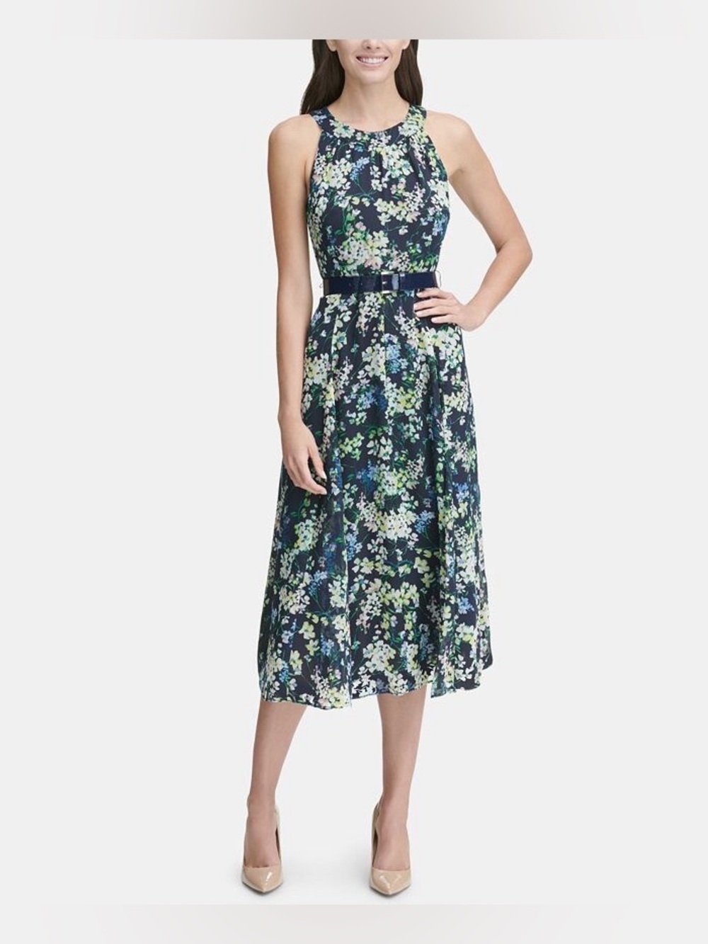 Tommy Hilfiger Blue Floral Dress NEW
